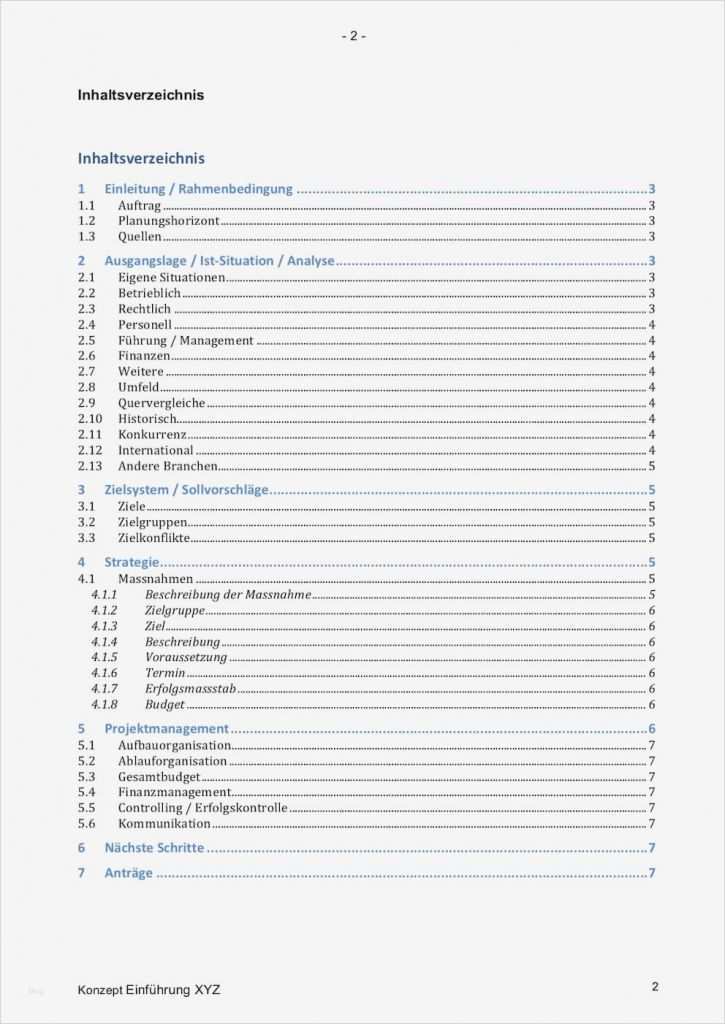 Inhaltsverzeichnis Bachelorarbeit Vorlage Erstaunlich Nett ...