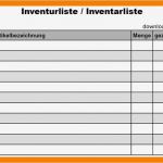 Inventur Vorlage Excel Kostenlos Neu 12 Inventarliste Muster