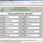 Iso 9001 2015 Handbuch Vorlage Großartig Excel Umweltmanagement iso 2015 Excel Vorlagen Shop