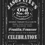 Jack Daniels Einladung Vorlage Cool 40th Birthday Jack Daniels Whiskey Label Invitation 5x7 by