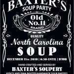 Jack Daniels Einladung Vorlage Erstaunlich Baxter S soup Party Invite Jack Daniels theme by