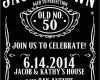 Jack Daniels Einladung Vorlage Erstaunlich Jack Daniels Style Birthday Invitation 50th by