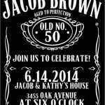 Jack Daniels Einladung Vorlage Erstaunlich Jack Daniels Style Birthday Invitation 50th by