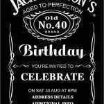 Jack Daniels Einladung Vorlage Fabelhaft Jack Daniels Birthday Digital Printable Invitation