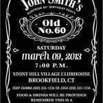 Jack Daniels Einladung Vorlage Großartig Jack Daniels Inspired Birthday Party Invitation