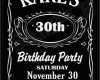 Jack Daniels Einladung Vorlage Großartig Printable Jack Daniels themed Birthday Party Invitation