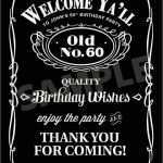 Jack Daniels Einladung Vorlage Schönste southern Style Birthday Poster Personalized Printable