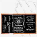 Jack Daniels Vorlage Schönste Einladung Whisky Whiskey Label Etikett