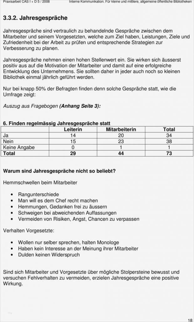 Jahresgespräch Mitarbeiter Vorlage Hübsch Interne ...