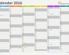 Jahreskalender Excel Vorlage Kostenlos Cool Excel Kalender 2016 Kostenlos