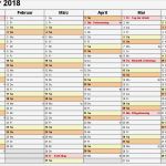 Jahreskalender Excel Vorlage Kostenlos Einzigartig Kalender 2018 Zum Ausdrucken In Excel 16 Vorlagen