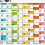 Jahreskalender Excel Vorlage Kostenlos Inspiration Kalender 2016 In Excel Zum Ausdrucken 16 Vorlagen