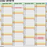 Jahresplanung Vorlage Fabelhaft Schulkalender 2018 2019 Als Pdf Vorlagen Zum Ausdrucken