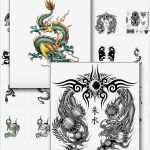 Japanische Drachen Tattoo Vorlagen Erstaunlich Tattoo Vorlagen Das Mega Paket Nummer 1 Bonus