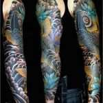 Japanische Tattoos Arm Vorlagen Wunderbar Bunte Oberarm Tattoos Bunt Bunte Blte Am Oberarm Tattoo