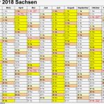 Kalendarium 2018 Vorlage Bewundernswert Kalender 2018 Sachsen Ferien Feiertage Pdf Vorlagen