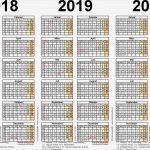 Kalendarium 2018 Vorlage Erstaunlich Dreijahreskalender 2018 2019 2020 Als Excel Vorlagen Zum