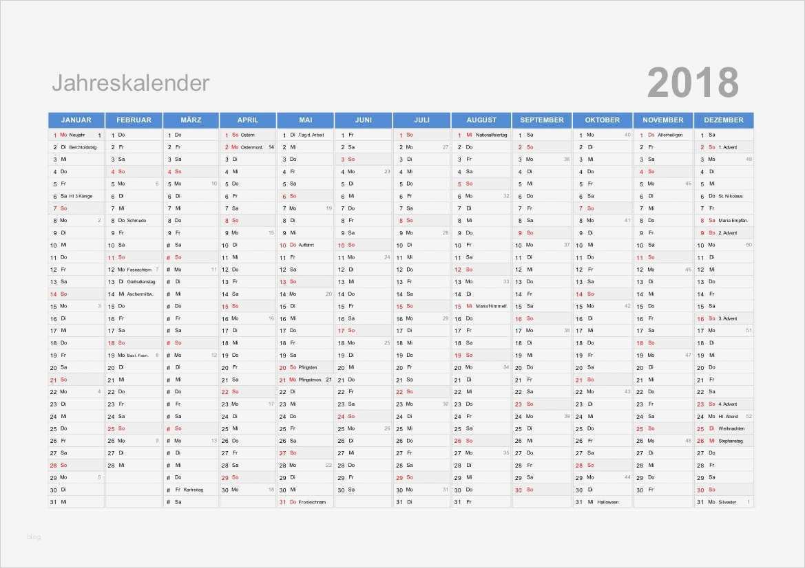 Kalender 2018 Schweiz zum Ausdrucken PDF