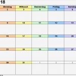 Kalender 2018 Vorlage Neu Kalender Januar 2018 Als Excel Vorlagen