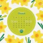 Kalender Vorlage Photoshop Erstaunlich Der Kalender Vorlage 2016 Mit Blumen Hintergrund Narcissus