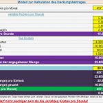 Kalkulation Handwerk Excel Vorlage Erstaunlich Modell Zur Kalkulation Des Deckungsbeitrages