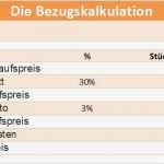 Kalkulation Verkaufspreis Excel Vorlage Angenehm Bezugskalkulation Bezugspreis Berechnen Übungen Beispiel