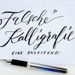 Kalligraphie Alphabet Vorlagen Erstaunlich Fake Faux Calligraphy – „falsche“ Kalligraphie Eine