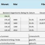 Kassenabrechnung Vorlage Neu Muster Excel Kassenbuch