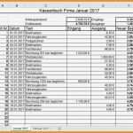 Kassenbuch Excel Vorlage Kostenlos Erstaunlich 11 Kassenbuch Muster