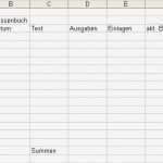 Kassenbuch Vorlage Zum Ausdrucken Genial Excel 2003 Kassenbuch