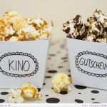 Kinogutschein Basteln Vorlage Neu Geschenktipp Diy Kino Gutschein Mit Popcorn