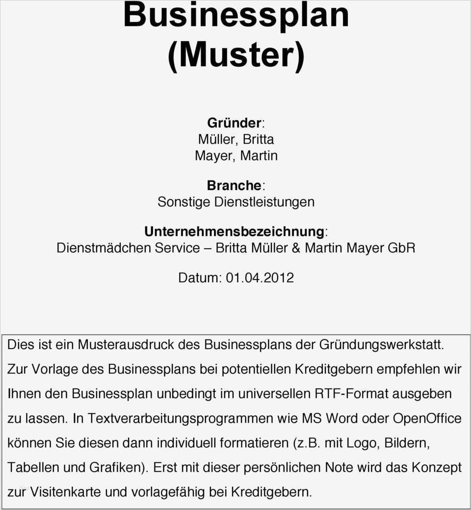 Kiosk Konzept Vorlage Erstaunlich Businessplan Muster Pdf ...