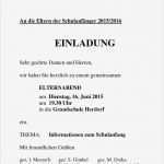 Klassenfahrt Elternbrief Vorlage Großartig Einladung Zum Gemeinsamen Elternabend Grundschule Herdorf