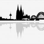 Köln Skyline Vorlage Best Of Köln Skyline Mit Schatten Wandtattoo Verklebegröße