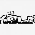 Köln Skyline Vorlage Elegant Wandsticker Köln Wandtattoo Schriftzug Skyline Skyline4u