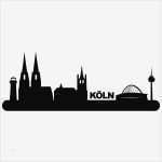 Köln Skyline Vorlage Erstaunlich Skyline Köln Wandtattoo