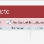 Kontaktliste Excel Vorlage Großartig Neuerungen In Access 2016 Access