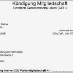 Konto Kündigen Vorlage Best Of Cdu Mitgliedschaft Kündigen Vorlage Word