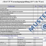 Konzept Restaurant Vorlage Großartig Haccp Checklisten Für Küchen Haccp Excel formular