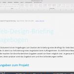 Konzept Vorlage Word Genial Web Design Briefing Word Vorlage Mit Multiple Choice Uid