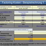 Kostenkalkulation Vorlage Elegant Factoring Kosten Berechnung Und Beispiele