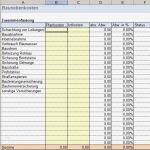 Kostenkalkulation Vorlage Erstaunlich Baukostenrechner In Excel Kalkulation Und Steuerung Ihrer