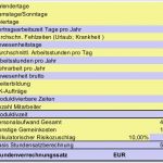 Kostenkalkulation Vorlage Gut Stundenverrechnungssatz In Excel Ermitteln