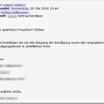 Krankmeldung Per Email Vorlage Elegant Warnung Vor Der E Mail Mit Vertrag Kündigen • Mimikama