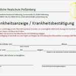 Krankmeldung Per Email Vorlage Gut Staatliche Realschule Peißenberg Krankmeldung