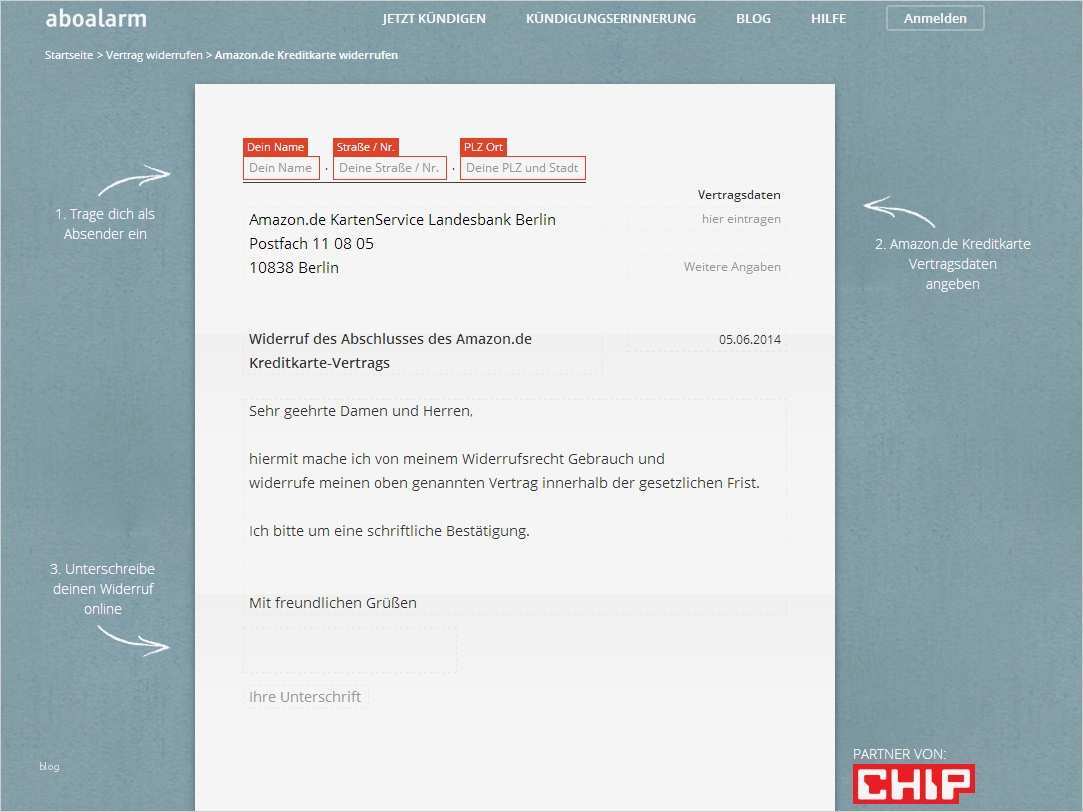 Kreditkarte Kündigen Vorlage Einzigartig Amazon ...