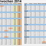 Kündigung Haftpflicht Vorlage Best Of Excel Kalenderwochen 2014