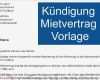 Kündigung Miete Vorlage Best Of Kündigung Mietvertrag Vorlage Download