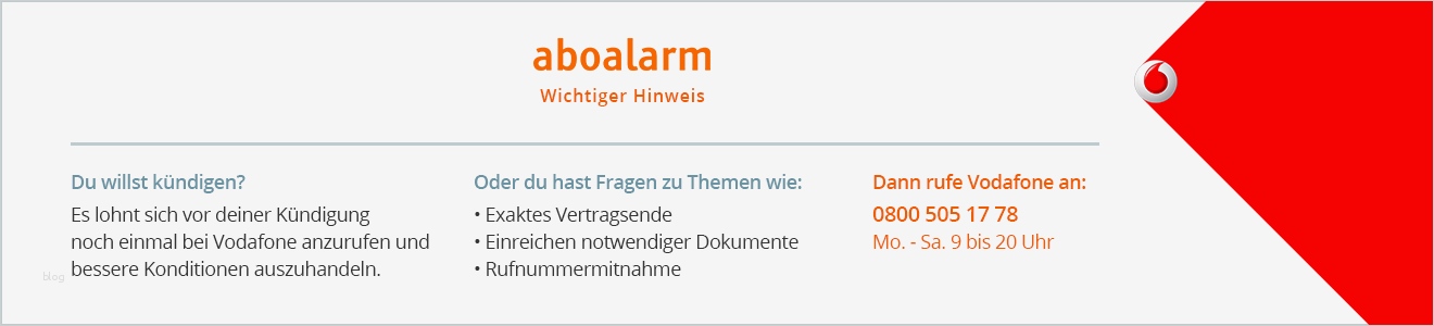 Kündigungsschreiben Vodafone Vorlage Luxus Vodafone ...