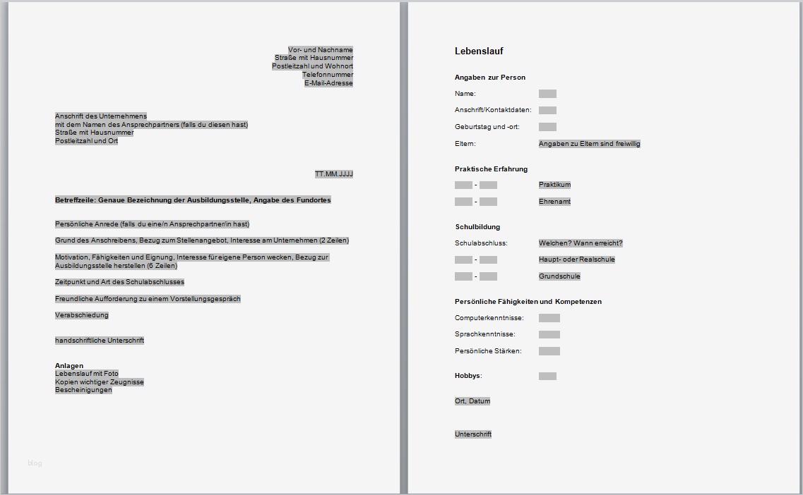 Kurzbewerbung Vorlage Luxus Bewerbungsvorlagen Word 2010 ...